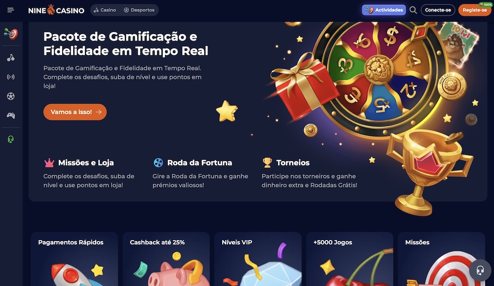 muitos fornecedores comprovados no Nine Casino para desfrutar